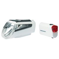 Trelock Zestaw oświetleniowy LS560 I-go & LS720 Reego (bateria | biały)